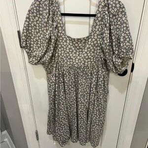 Floral Puff Sleeve Dress
